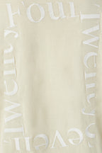 Embroidered Oversize T-Shirt - Elderflower - Femme