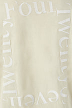 Embroidered Oversize T-Shirt - Elderflower - Femme