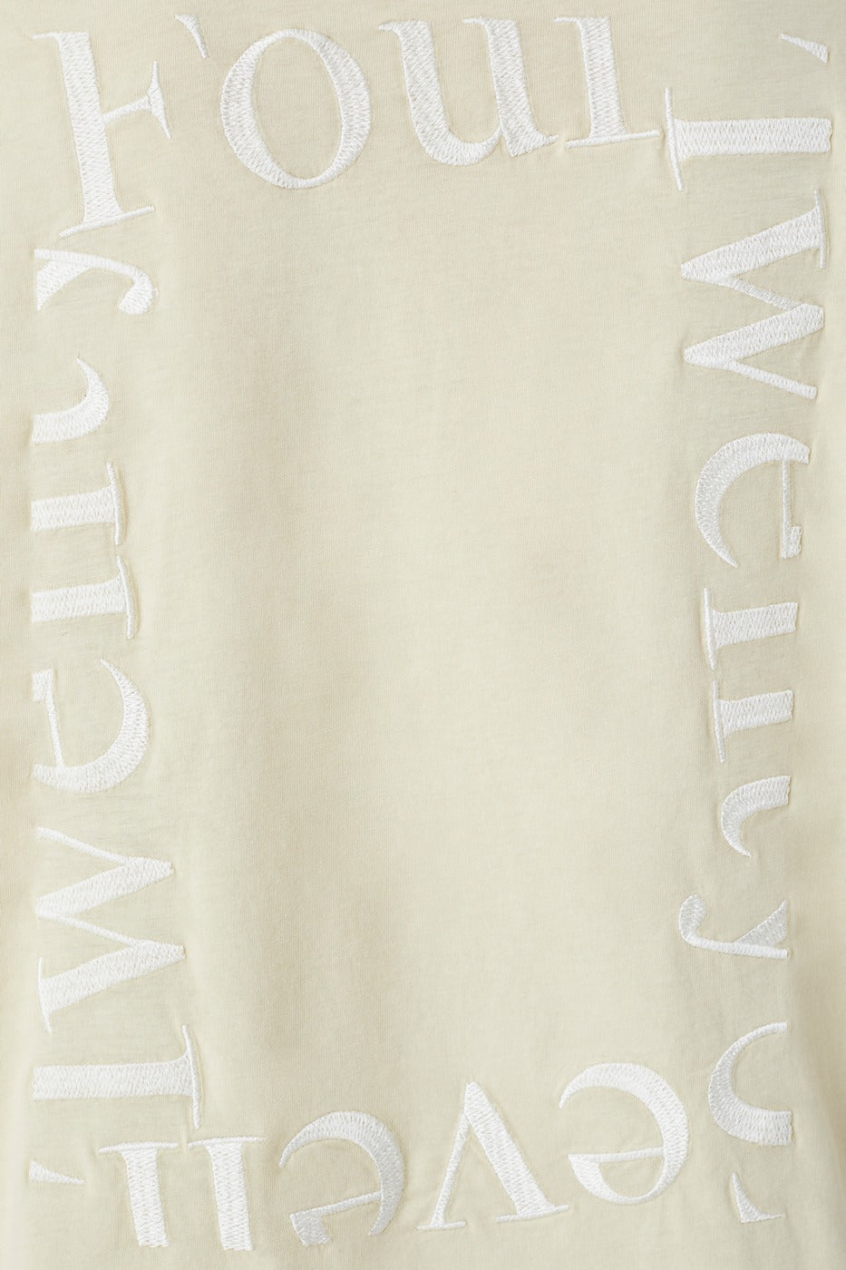 Embroidered Oversize T-Shirt - Elderflower - Femme