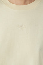 Embroidered Oversize T-Shirt - Elderflower - Femme