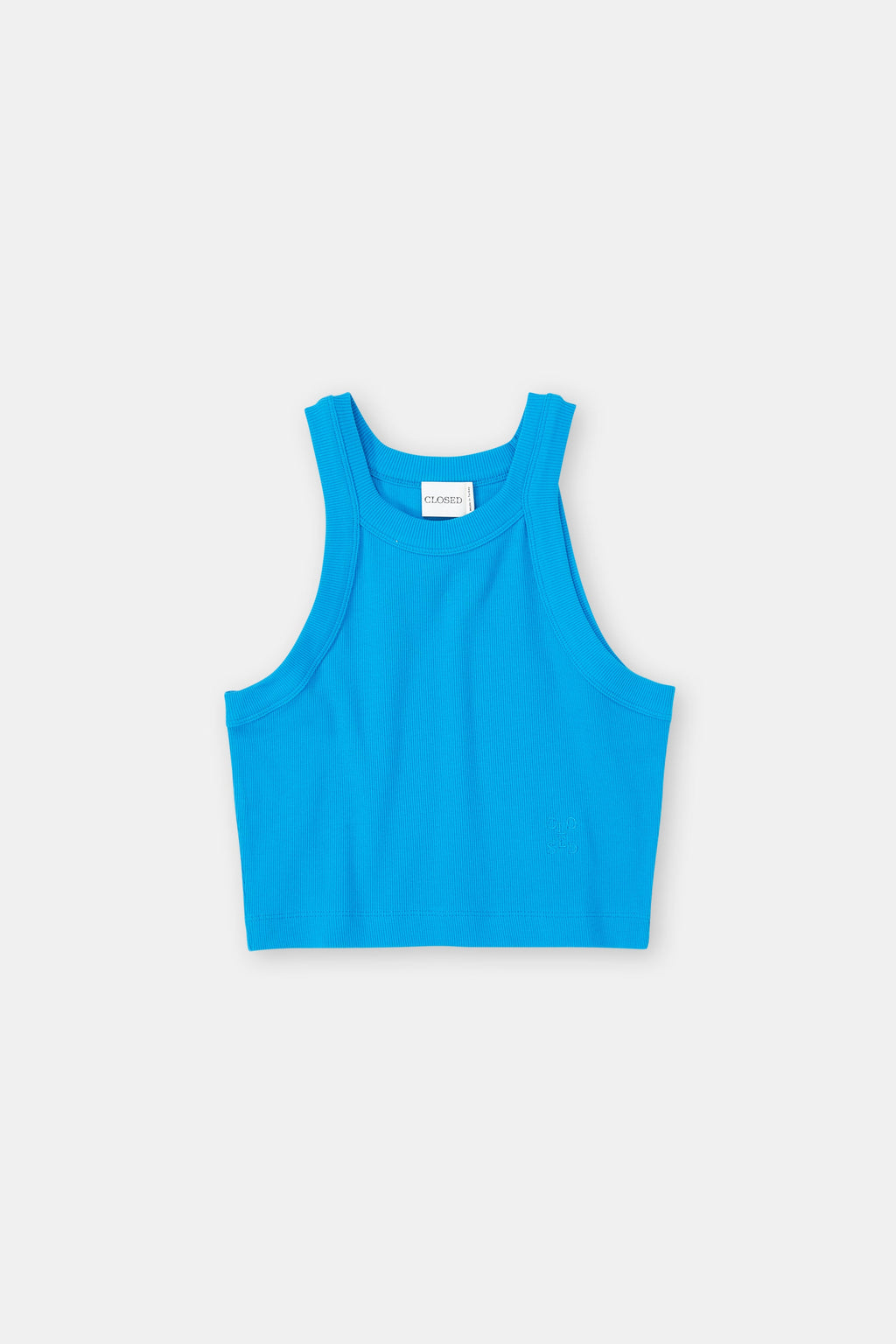Cropped Racer Tank - Lake Blue - Femme
