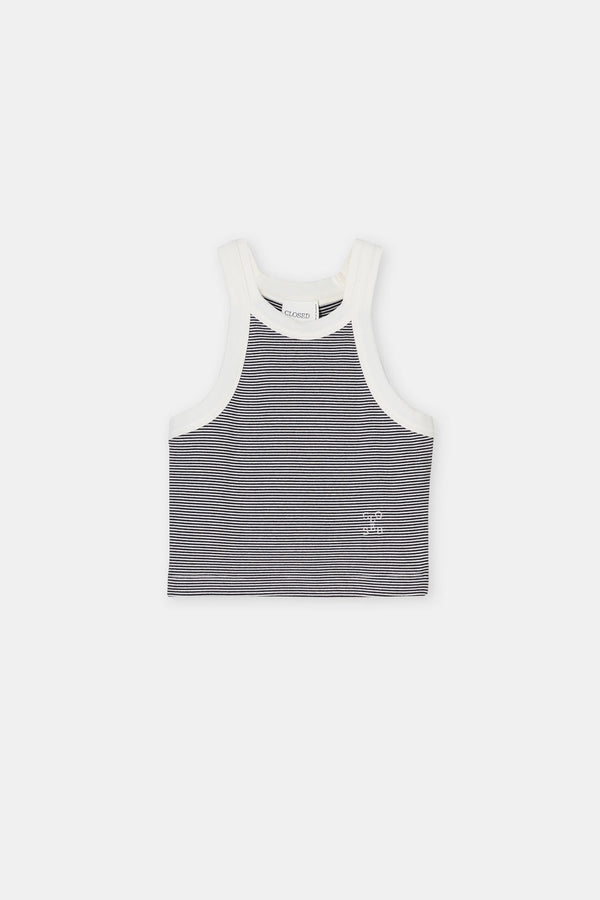 T-Shirts Cropped Racer Tank - Ivory - Femme