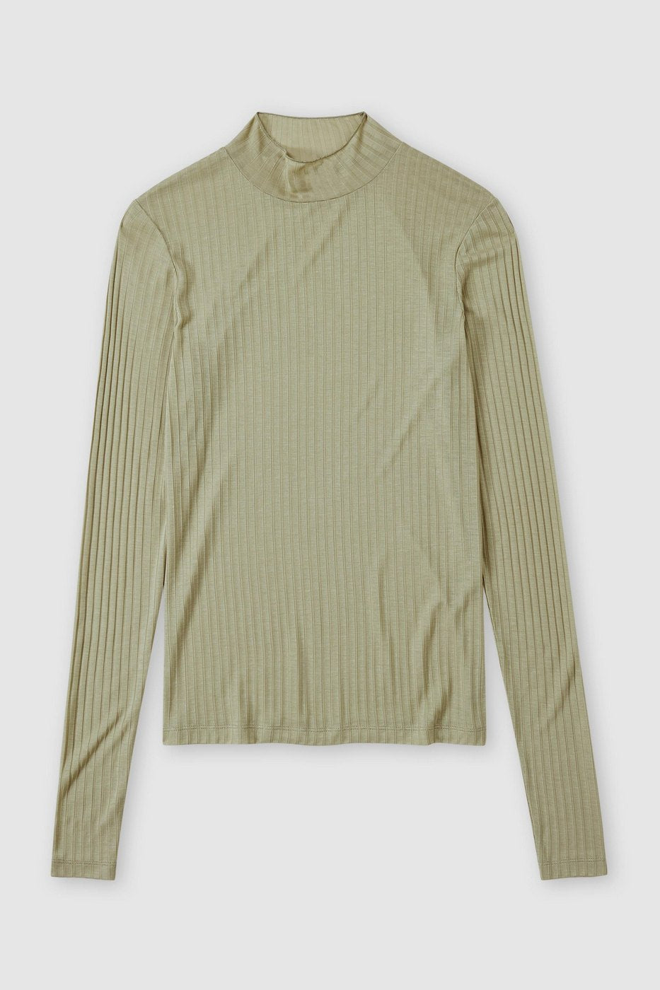 Mock Neck Longsleeve - Sage Tea - Femme