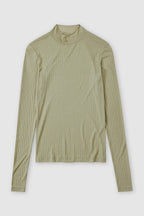 Mock Neck Longsleeve - Sage Tea - Femme