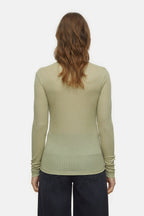 Mock Neck Longsleeve - Sage Tea - Femme