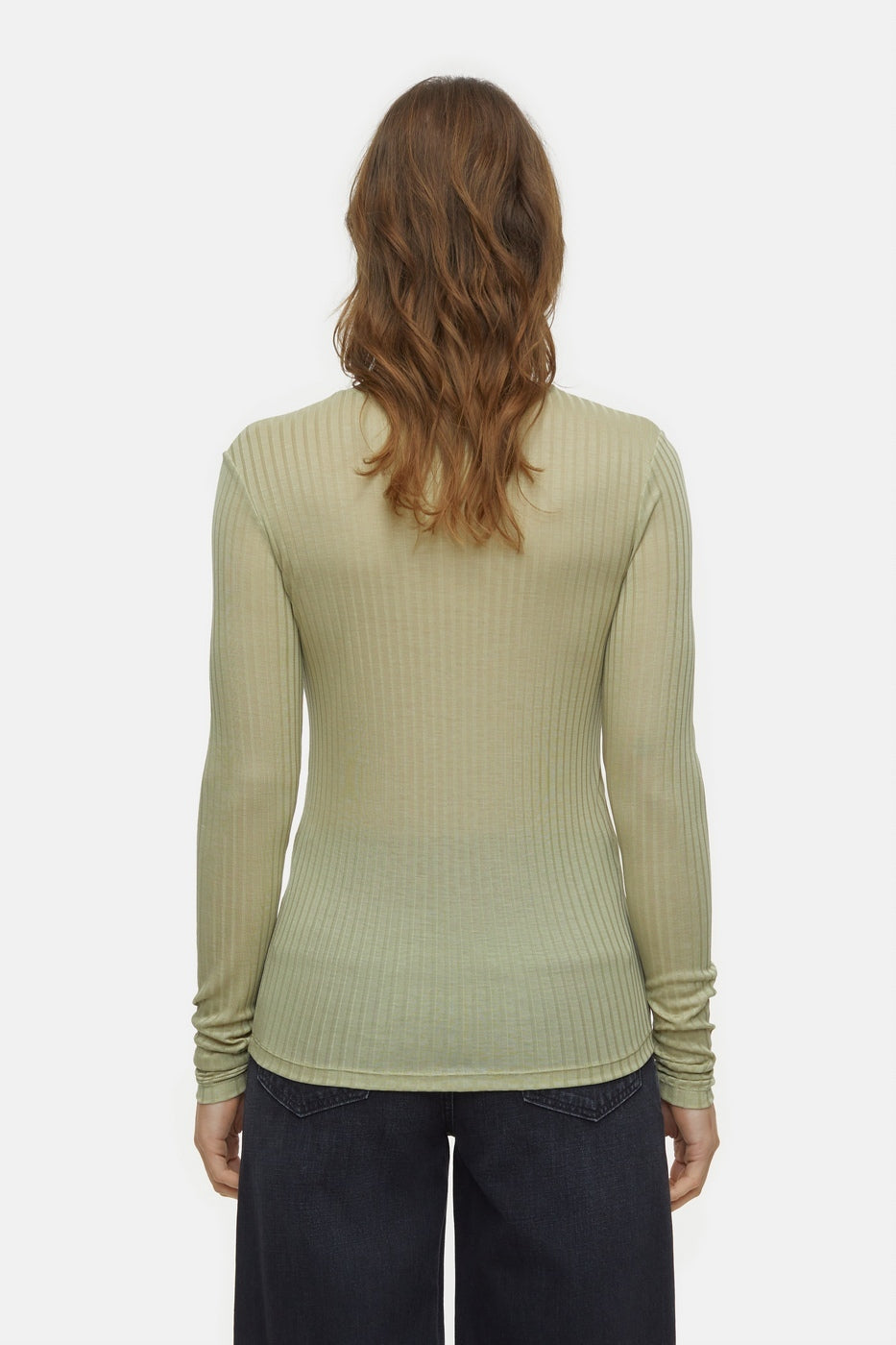Mock Neck Longsleeve - Sage Tea - Femme