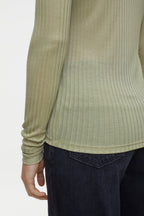 Mock Neck Longsleeve - Sage Tea - Femme
