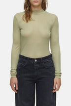 Mock Neck Longsleeve - Sage Tea - Femme