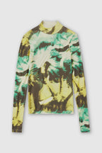 T-Shirts Mock Neck Longsleeve - Washed Shore - Femme