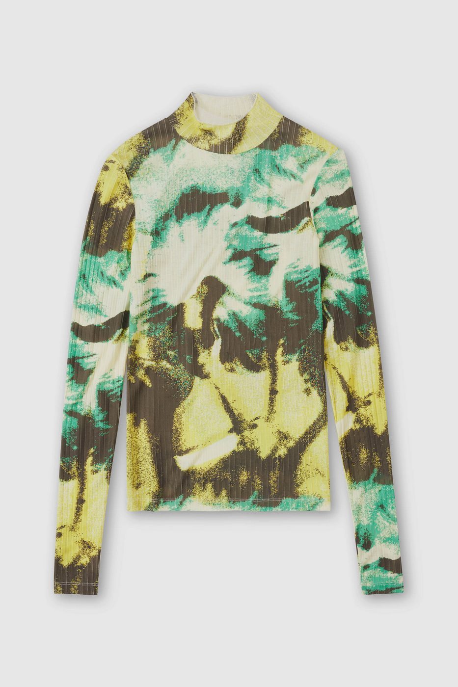 T-Shirts Mock Neck Longsleeve - Washed Shore - Femme