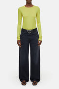 Crewneck Longsleeve - Primary Yellow - Femme