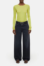 Crewneck Longsleeve - Primary Yellow - Femme