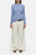 Straight Neck Longsleeve - Blue Horizon - Femme