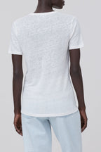 T-Shirt V-Neck - Ivory - Femme