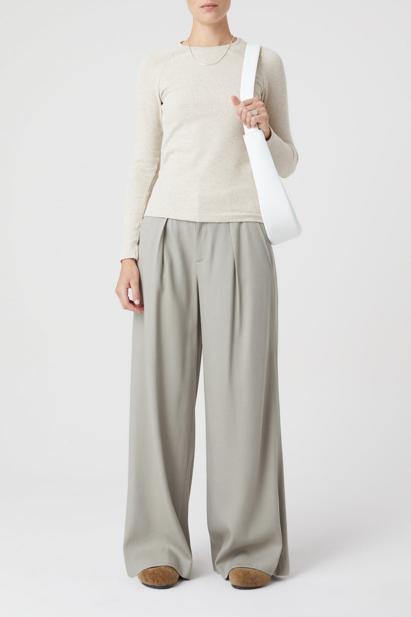 T-Shirts Ranglan Long Sleeve - Auburn - Femme