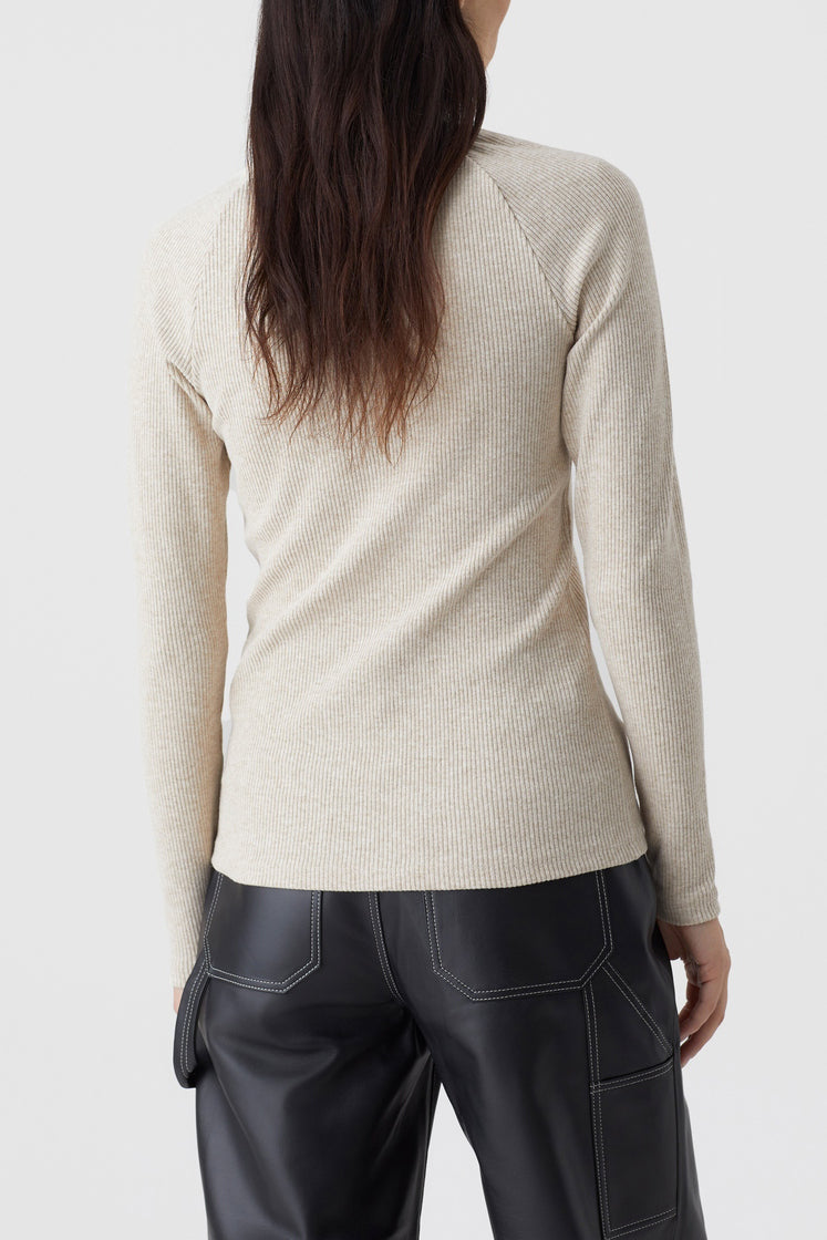 T-Shirts Ranglan Long Sleeve - Auburn - Femme