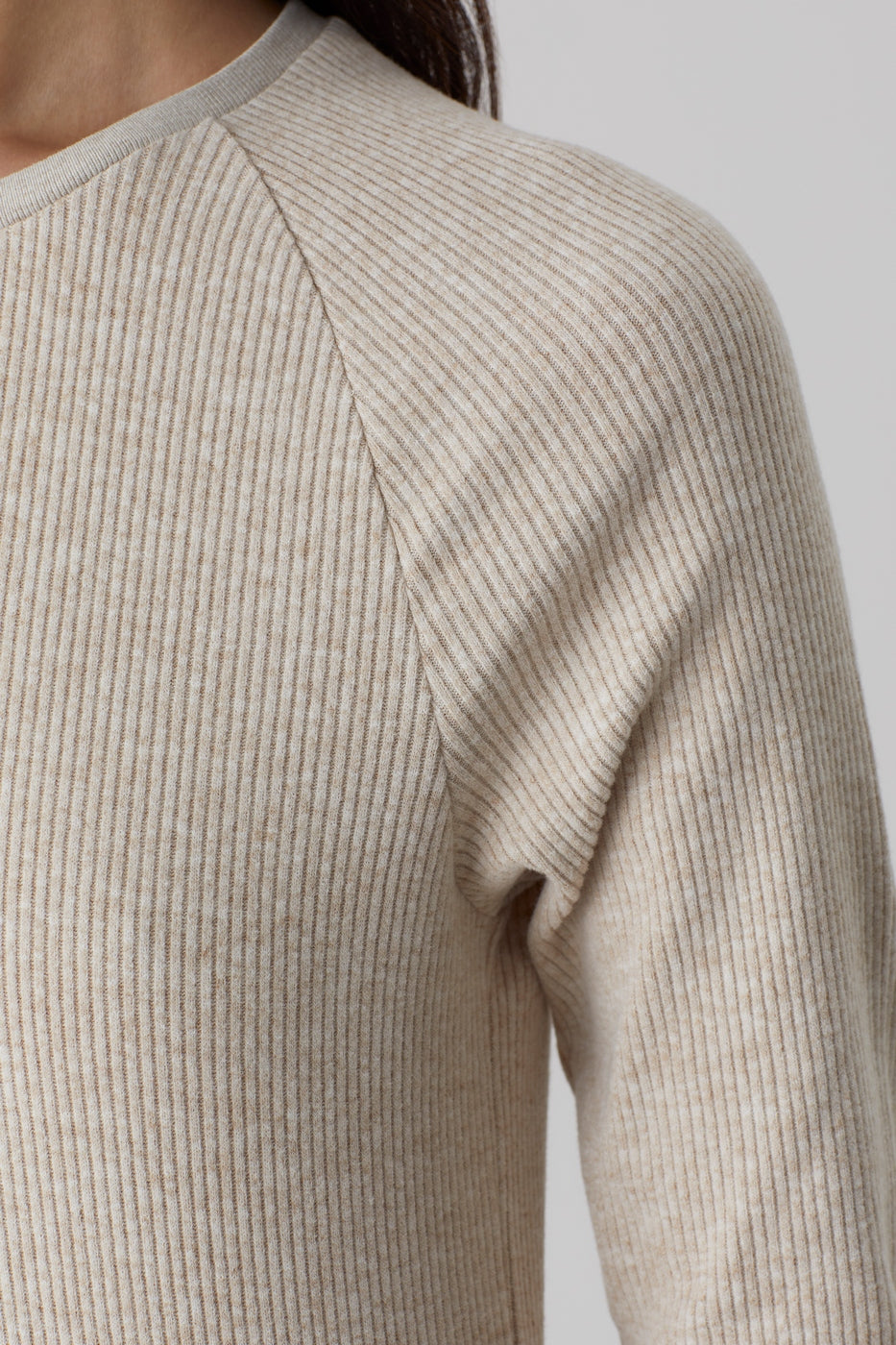 T-Shirts Ranglan Long Sleeve - Auburn - Femme