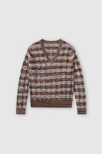 V Neck Long Sleeve - Multi Colour - Femme
