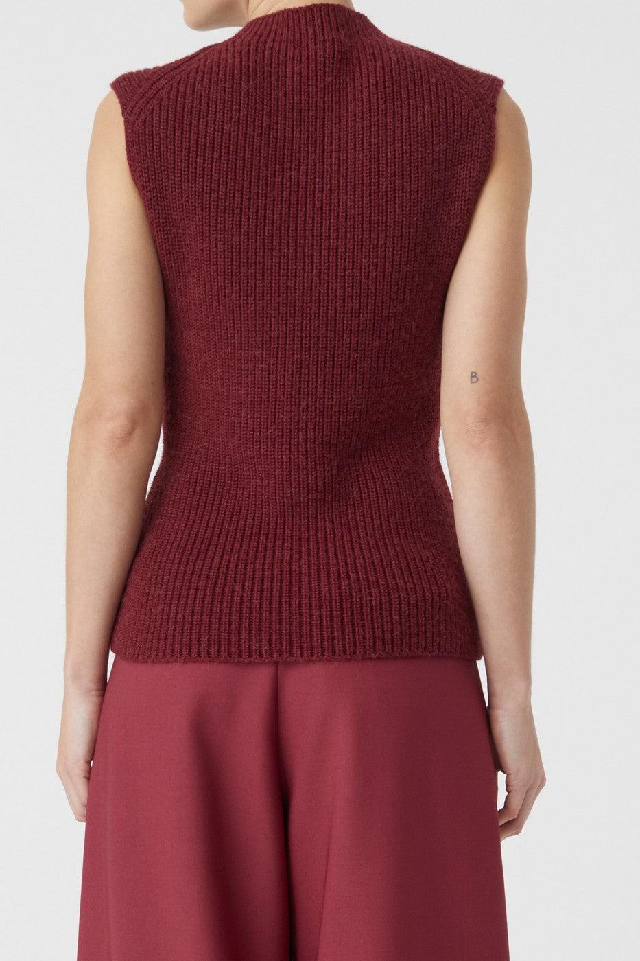 Turtle Neck Vest - Jam - Femme