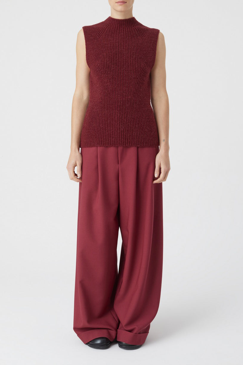 Turtle Neck Vest - Jam - Femme