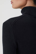 Turtle Neck Long Sleeve - Black - Femme