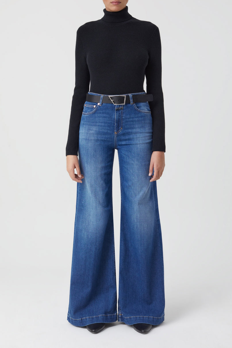 Turtle Neck Long Sleeve - Black - Femme