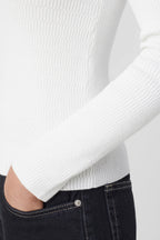 Turtle Neck Long Sleeve - Ivory - Femme