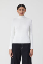 Turtle Neck Long Sleeve - Ivory - Femme