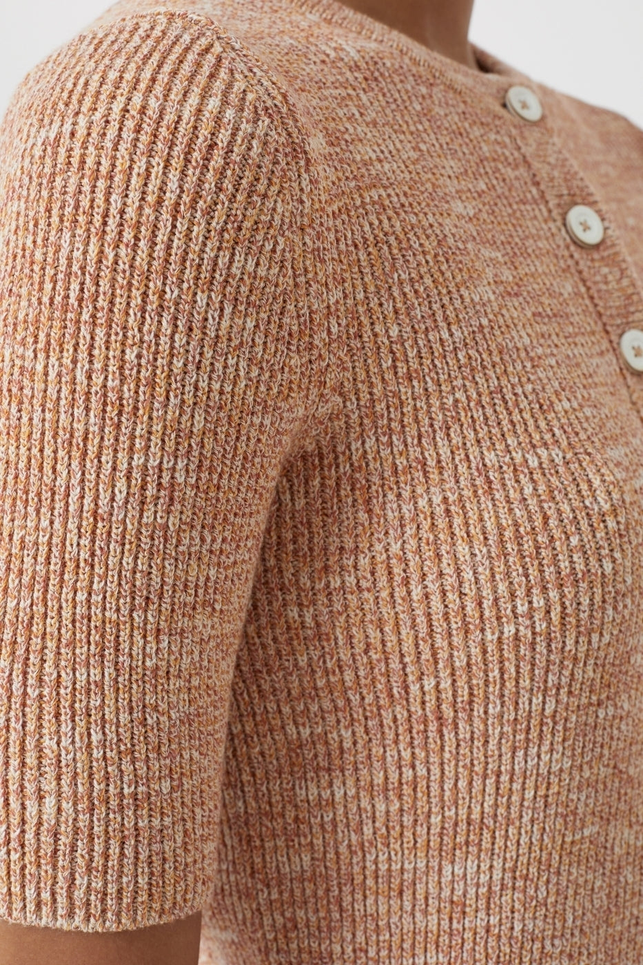 Henley Short Sleeve - Golden Cinnamon - Femme