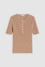 Henley Short Sleeve - Golden Cinnamon - Femme