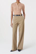 Henley Short Sleeve - Golden Cinnamon - Femme