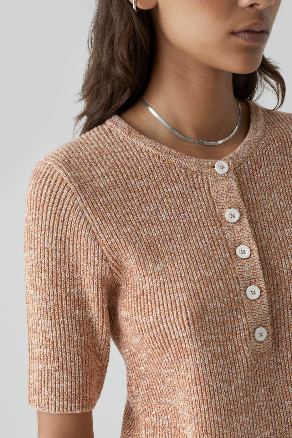 Henley Short Sleeve - Golden Cinnamon - Femme