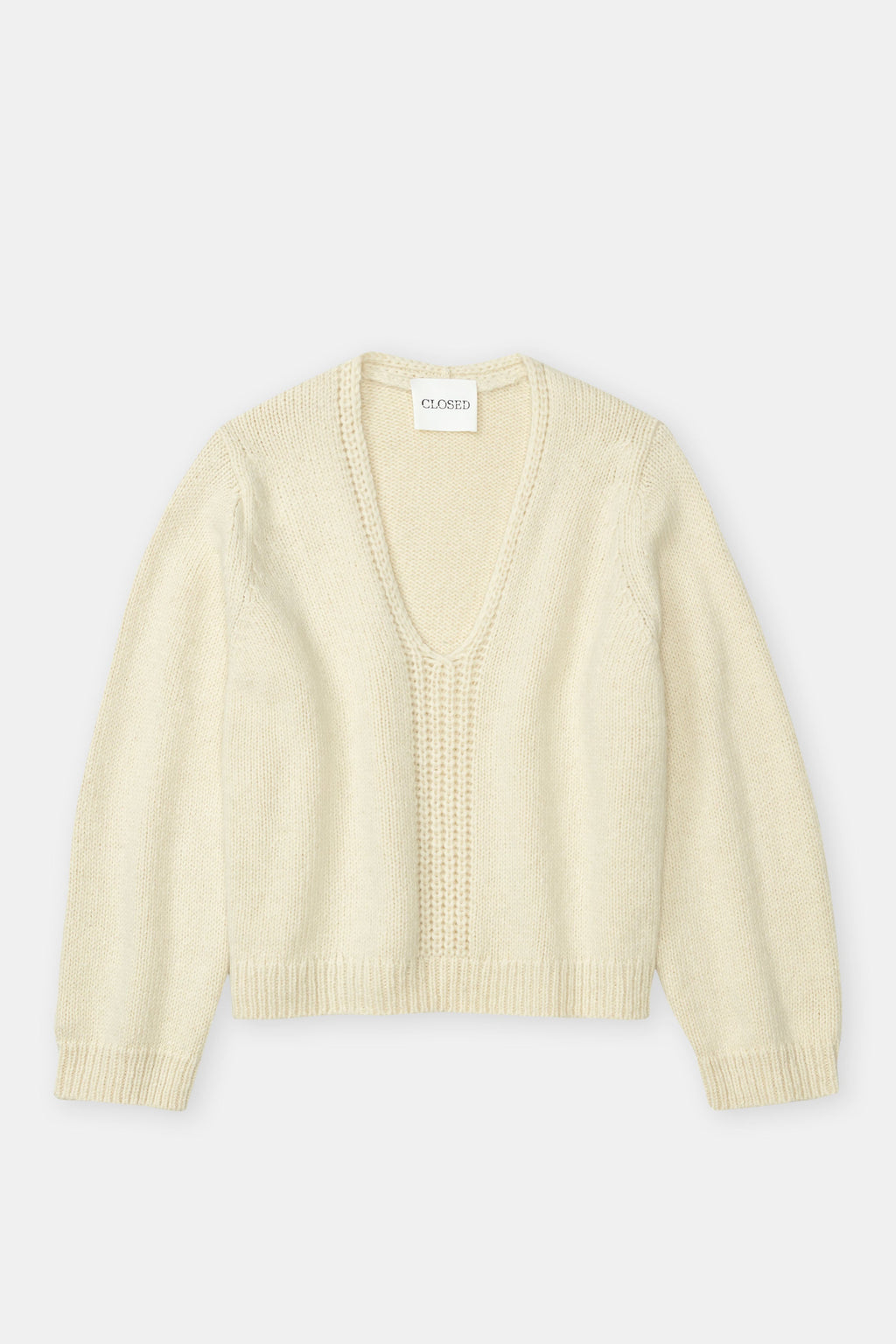 V Neck - Ivory - Femme
