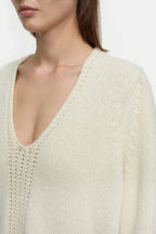 V Neck - Ivory - Femme