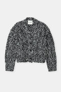 Boxy Cardigan - Black - Femme
