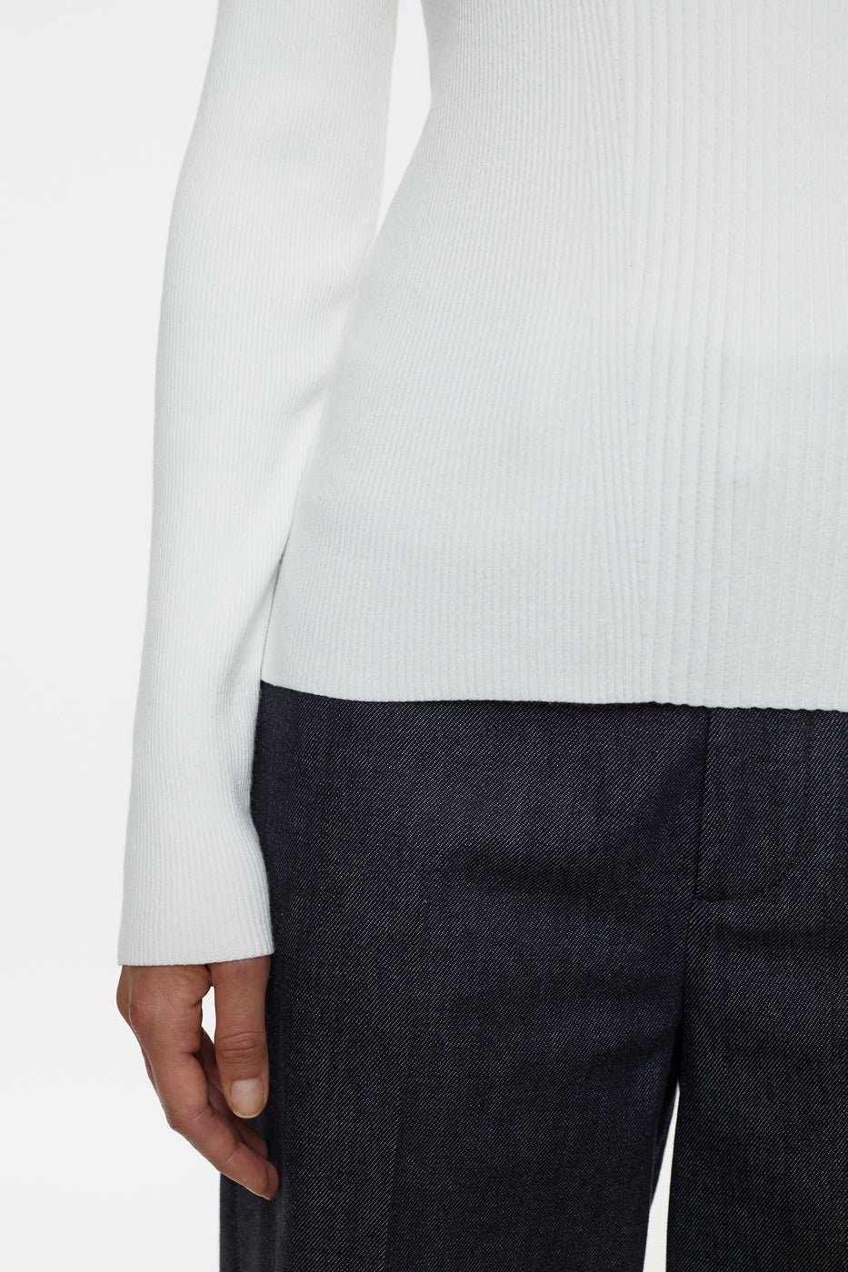 Crew Neck Long Sleeve - Ivory - Femme