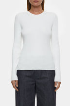 Crew Neck Long Sleeve - Ivory - Femme