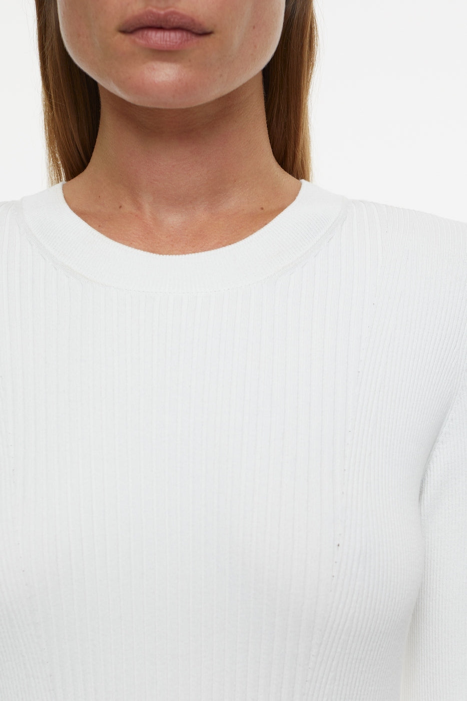 Crew Neck Long Sleeve - Ivory - Femme