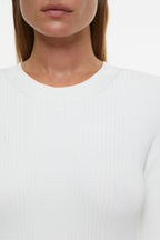 Crew Neck Long Sleeve - Ivory - Femme