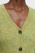 V Neck Henley - Primary Yellow - Femme