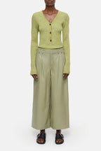 V Neck Henley - Primary Yellow - Femme