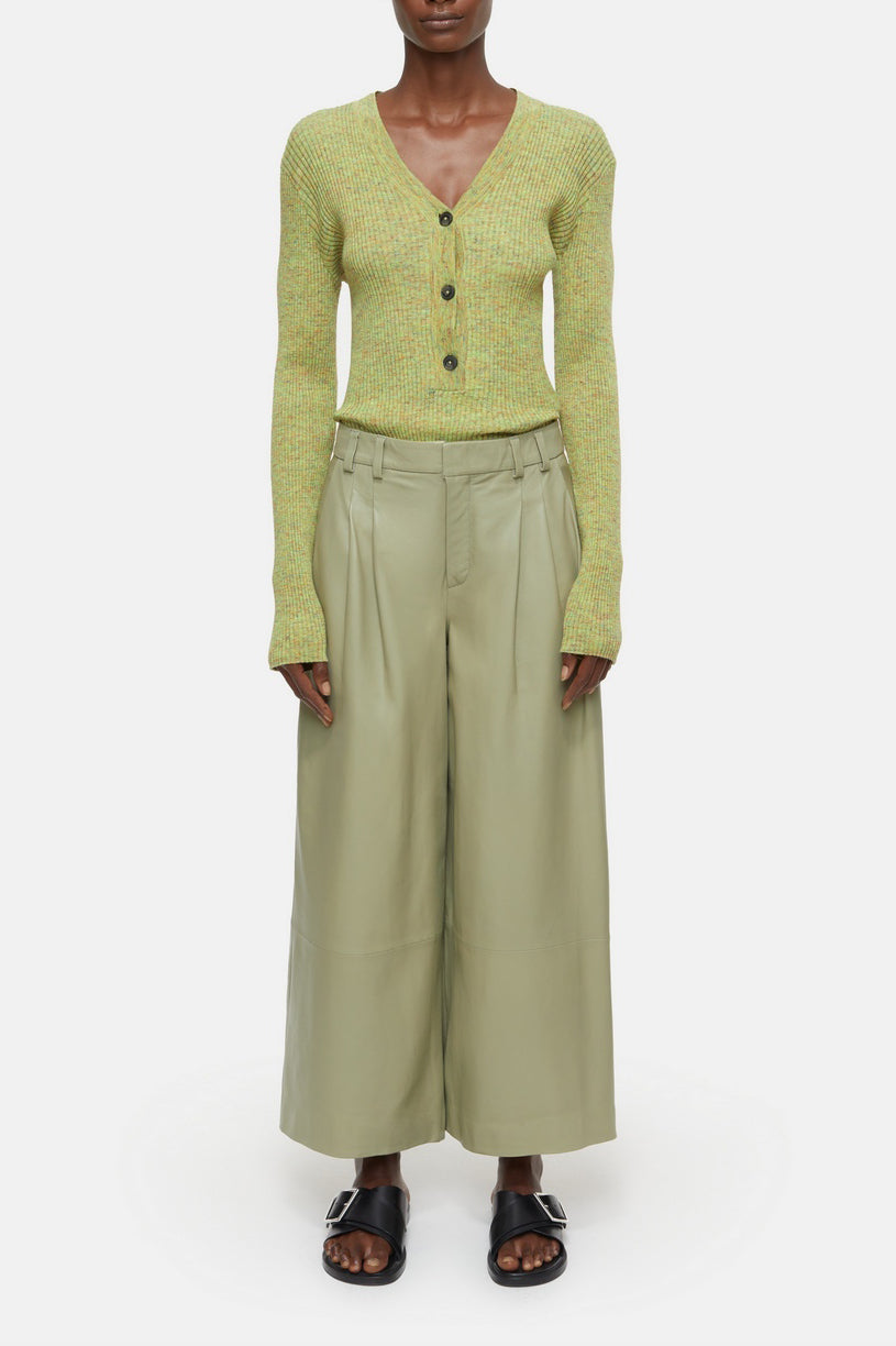 V Neck Henley - Primary Yellow - Femme