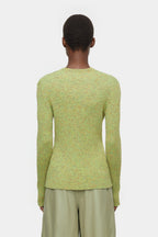 V Neck Henley - Primary Yellow - Femme