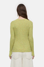V Neck Henley - Primary Yellow - Femme