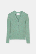 V Neck Henley - Green Kick - Femme