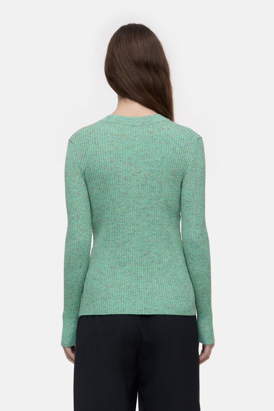 V Neck Henley - Green Kick - Femme