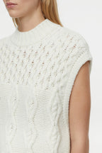 Turtle Neck Tabard - Vanilla Cream - Femme