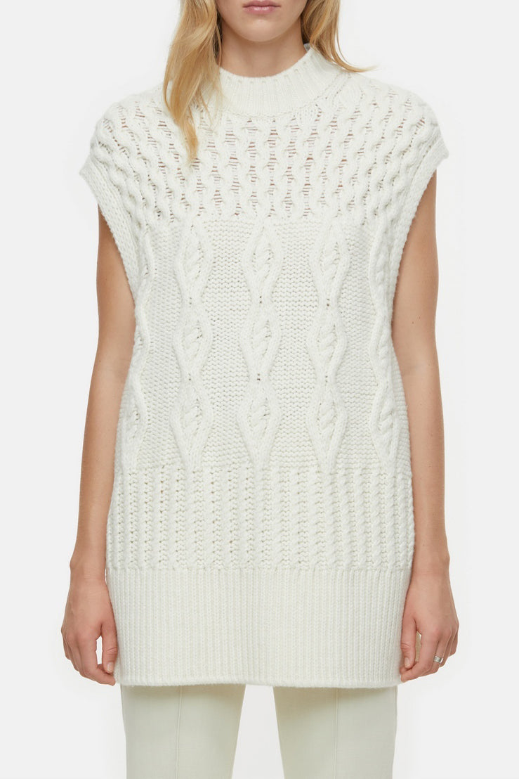 Turtle Neck Tabard - Vanilla Cream - Femme