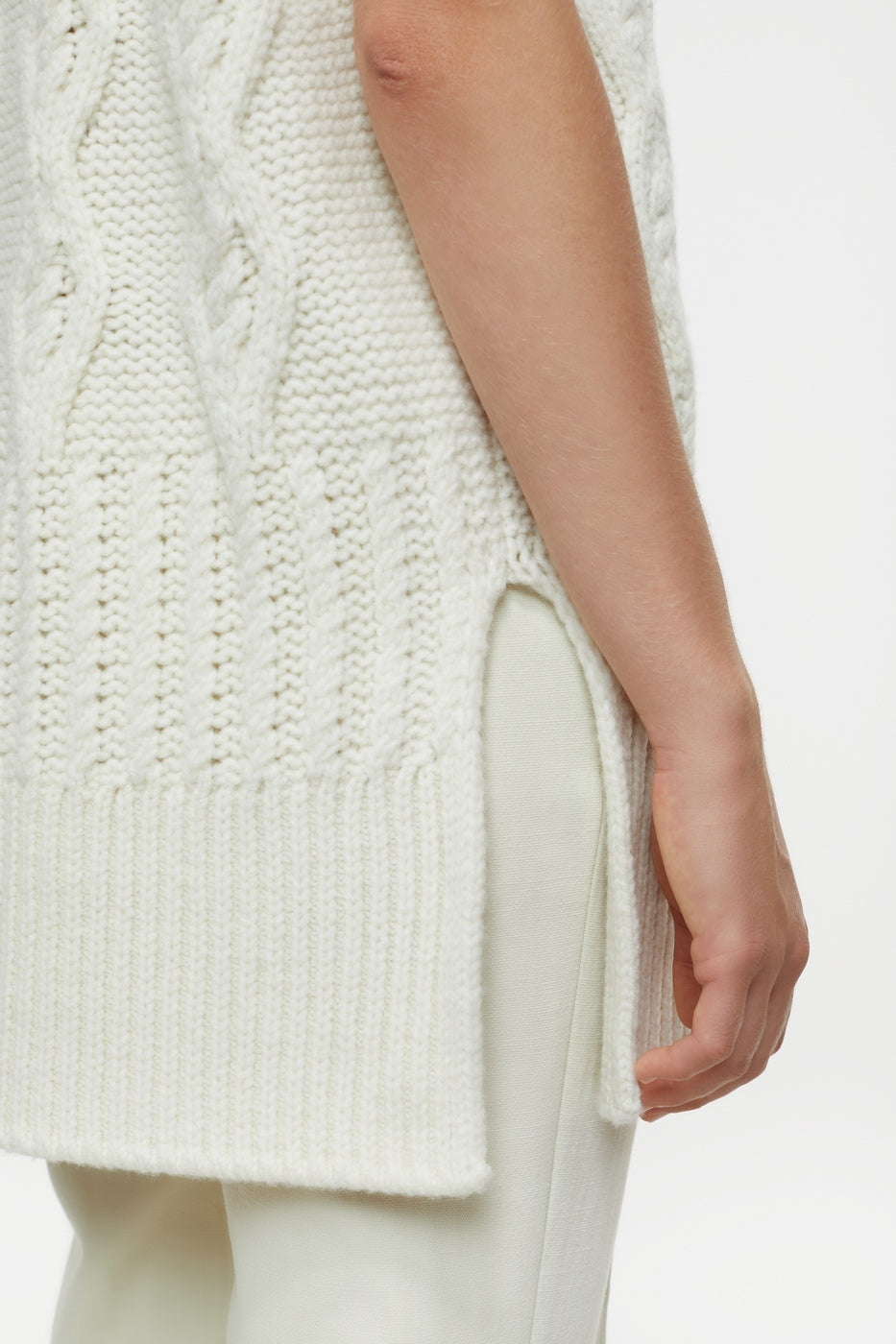 Turtle Neck Tabard - Vanilla Cream - Femme