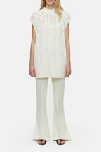 Turtle Neck Tabard - Vanilla Cream - Femme